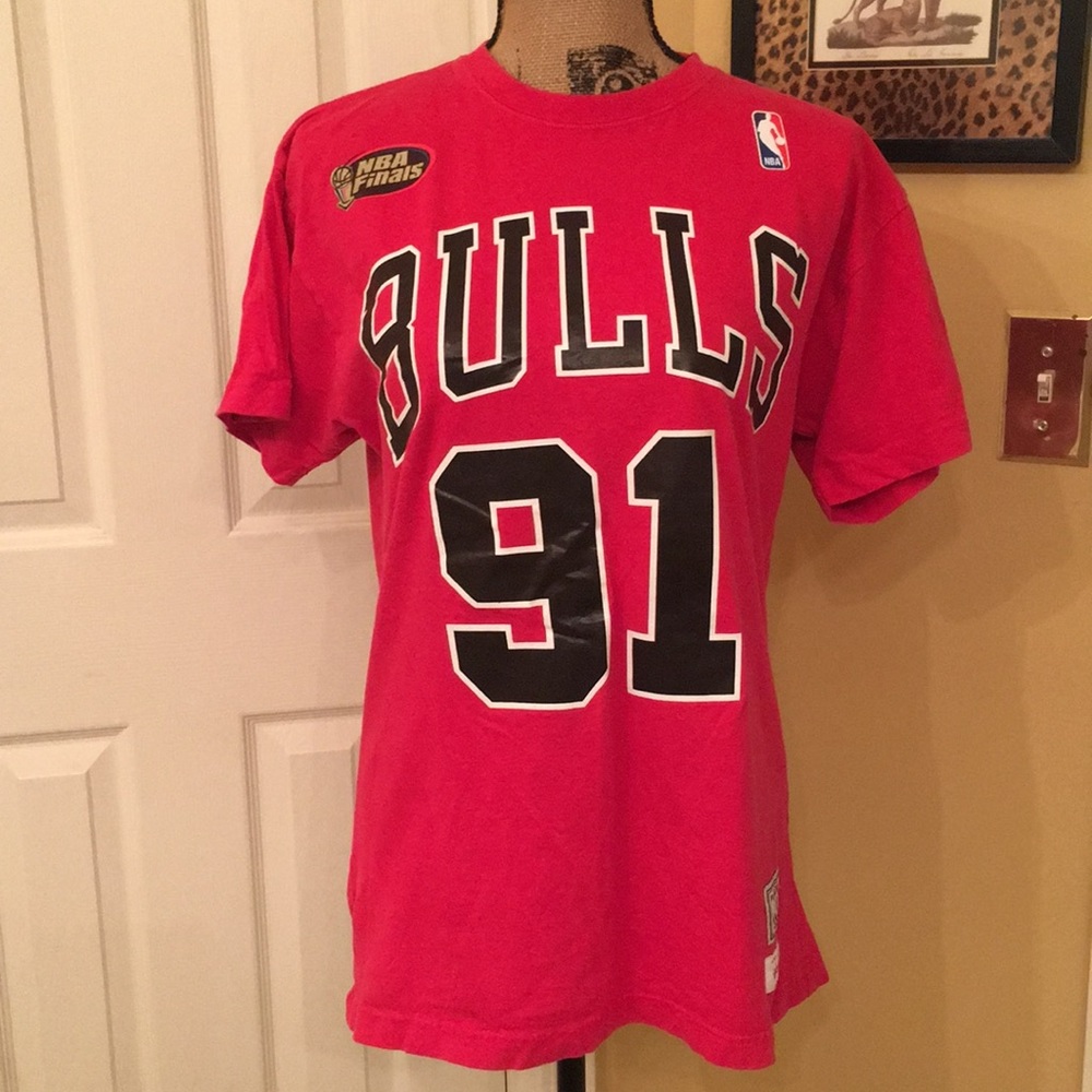 NBA Finals Tshirt Bulls 91 Rodman